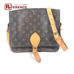 Louis Vuitton Monogram Cartouchiere Shoulder Bag Canvas Brown